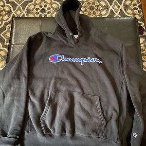 Men’s Black Champion Reverse Weave Hoodie